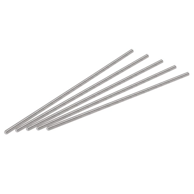Unique Bargains M3 x 110mm Fully Threaded Rod 304 Stainless Steel Right Hand Threads 15 Pack
