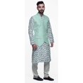 thumbnail image 2 of Atasi Traditional Printed Kurta Churidar Pajama Set With Nehru Jacket For Men, 2 of 5