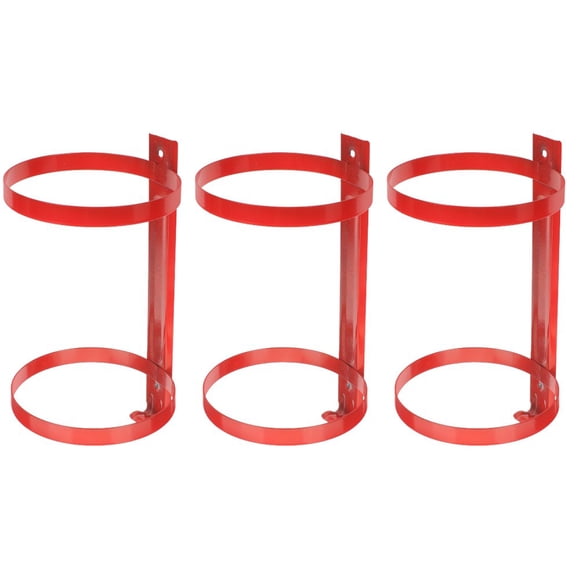 Dosaele Set of 3 Fire Extinguisher Accessory Wall Hanging Marine Mount Red