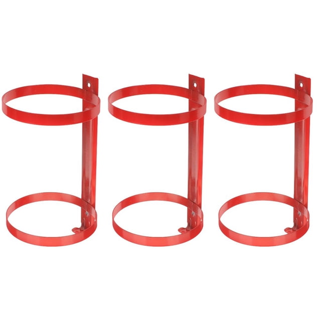 Dosaele Set of 3 Fire Extinguisher Accessory Wall Hanging Marine Mount Red