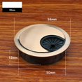 thumbnail image 1 of 80mm Cable Hole Cover Desk Wire Hole Cover Base Computer Grommet Table Cable Outlet Port Surface Line Box Tidy Wire Cover, 1 of 8
