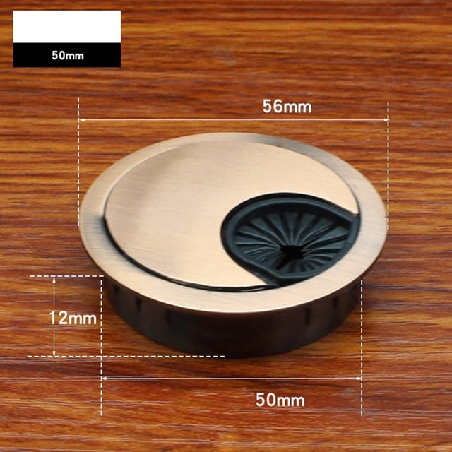 80mm Cable Hole Cover Desk Wire Hole Cover Base Computer Grommet Table Cable Outlet Port Surface Line Box Tidy Wire Cover