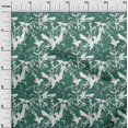 thumbnail image 2 of oneOone Tissu Velours Vert Sarcelle Poussiéreux Feuilles Matériel de Robe Tissu Imprimé Tissu au Mètre 58 Pouces de Large, 2 of 5