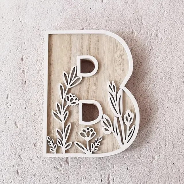 5 Inch Wooden Letters for Wall Decoration for Children's Room Crafts Name Signs Wedding and Home Décor