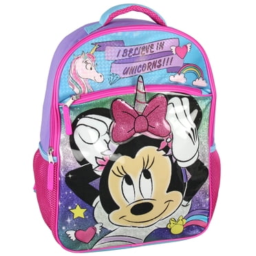 Disney Minnie Mouse Je Crois aux Licornes Sac à Dos 16 Pouces