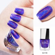 WIFKLSIIPG Diamond Sequin Nail Polish Colorful Magic Nail Polish 7ml