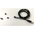 thumbnail image 2 of Charging Cable Phone Braided Detachable Charging Cord USB cable USB 360 Degree Rotating Cable, Black, Cable, 2 of 2