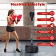 thumbnail image 2 of Goplus Sac de Frappe Autoportant avec Support Gants de Boxe pour Adultes Enfants Ajustable, 2 of 10