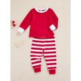 thumbnail image 3 of Faithtur Pyjama à la Mode pour Enfants Hauts à Manches Longues Pantalons à Taille Élastique, 3 of 8
