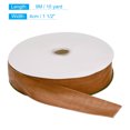 thumbnail image 2 of Unique Bargains Velvet Ribbon 1 1/2 Inch x 10 Yard Single Face Spool Silky DIY Crafts Gift Wrapping Bow Decoration Dark Brown, 2 of 5