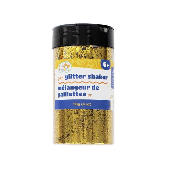 TINY HANDS Gold Craft Glitter Shaker, 113 g (4 oz)