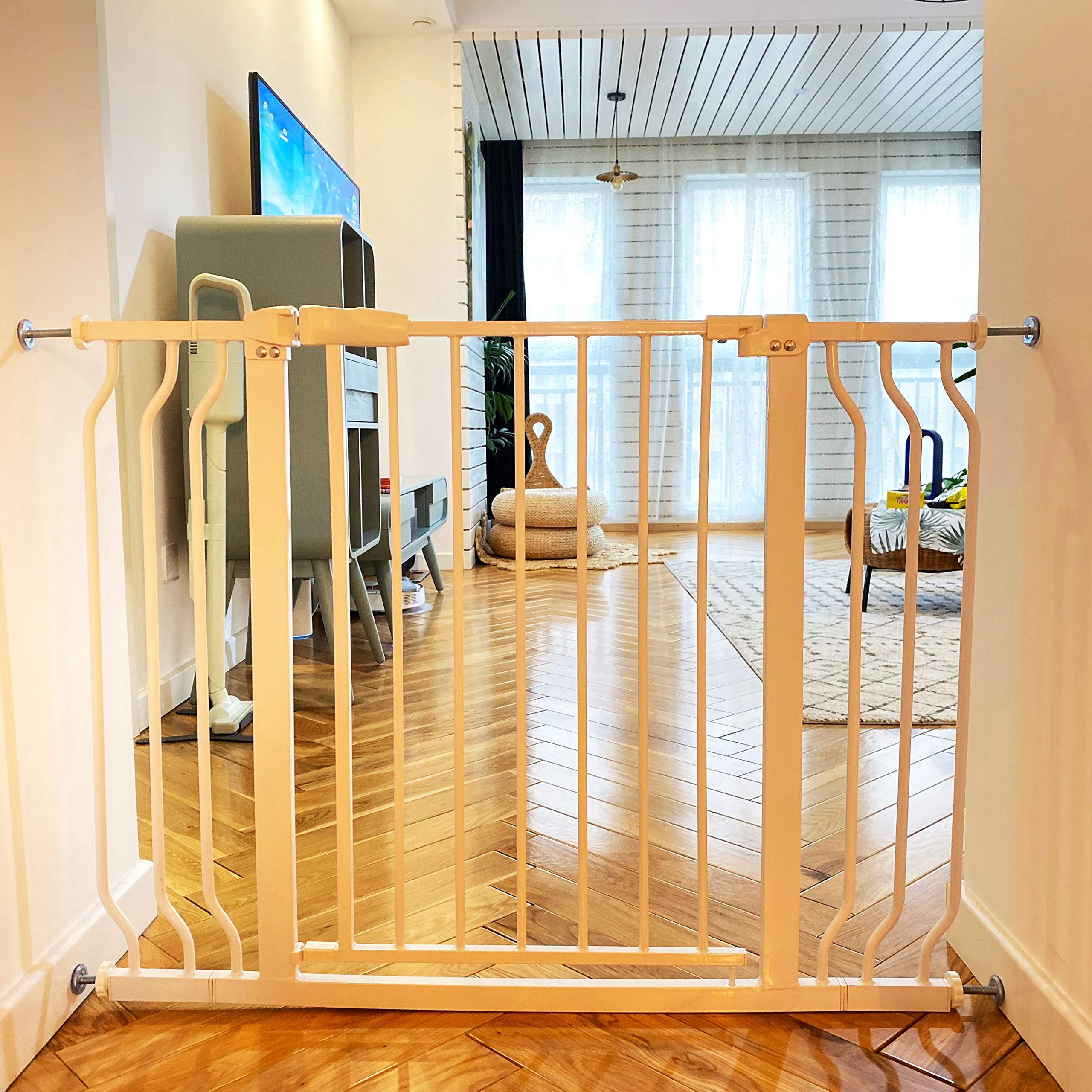 BalanceFrom Easy Walk-ThruÂ Safety Gate for Doorways and Stairways with Auto-Close/Hold-Open Features, Multiple Sizes