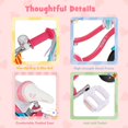 thumbnail image 4 of Costway 14 Inch Kids Bike with Basket Doll Seat & Colorful Streamers 2 Training Wheels Pink, 4 of 8