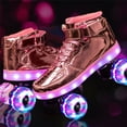 thumbnail image 2 of Nouveaux Patins à Roulettes Lumineux Colorés Rechargeables à DEL Patins à Roulettes à 4 Roues, 2 of 8