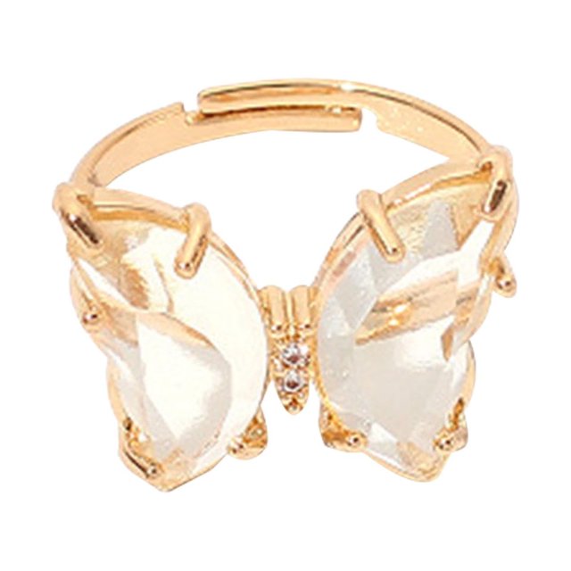 TopLLC Rings Color Transparent Live Mouth Ring Female Ins Net Red Girl Fashion Ring Live ring