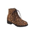 thumbnail image 2 of Bottes Hautes à Plateforme à Talons Hauts Épais pour Femmes à Manches, à Agencement de Couleurs de Fleurs d'Automne et d'Hiver, 2 of 5