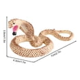 thumbnail image 2 of Aodebiao Super Realistic Rubber Snake Drives Away Birds Realistic TPR Fake Snake Suitable For Garden Cobras Rattlesnakes And Venomous Snakes Etc, 2 of 5