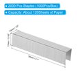thumbnail image 2 of Uxcell 23/17 Staples for Stapler, 2Box 2000pcs 11/16" Leg Clinch Chisel Point Staples, 2 of 7