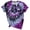 Violet, variante sur Meichang T-Shirts Néon pour Femmes T-shirt Graphique à Manches Courtes T-shirt Ample à Col Rond Hauts T-shirt d'Été Mode Teinture sur Nœuds T-Shirts 2024