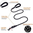 thumbnail image 3 of Strong Nylon Dog Leash Rope with Comfortable Padded Handle Training Lead for Medium and Large Breeds Dogs - Heavy Duty 5ft Long (Purple), 3 of 6