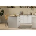 thumbnail image 3 of South Shore Myro Kitchen Island with Door and Drawers, in White and Maple Nutmeg, 3 of 17