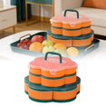 thumbnail image 2 of BotaniNest Rotating Snack Platter With Lid Perfect Dip And Serving Tray For Parties Picnics And Travel, 2 of 7