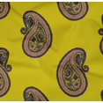 thumbnail image 4 of oneOone Organic Cotton Poplin Twill Fabric Paisley Block Print Sewing Fabric BTY 42 Inch Wide, 4 of 4