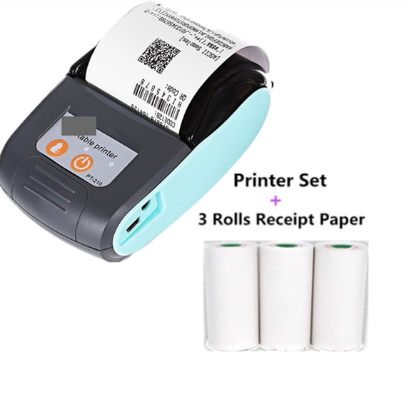 PT210 58mm Thermal Receipt Printers USB Bluetooth Compatible Interface Wireless Connect With Phone Free Application Mini Printer ,Multi-Format Printing