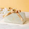 thumbnail image 4 of European Style Wedding Candy Box Packaging Box Paper Box Premium Candy Gift Box with Ribbon and Wooden Ring for Wedding Party, 4 of 4