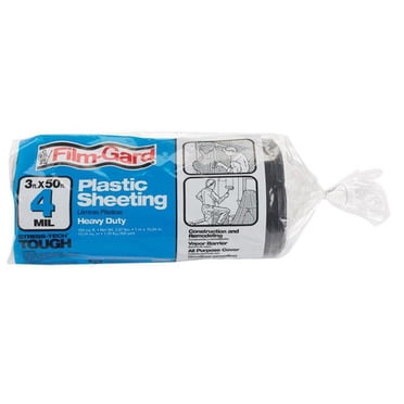 Berry Plastics 626154 4 mil 3 x 50 ft. Film Polyethylene Sheeting - Black