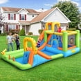 thumbnail image 4 of Costway Inflatable Water Slide Park Bounce House Climbing Wall W/ 950W Blower, 4 of 10