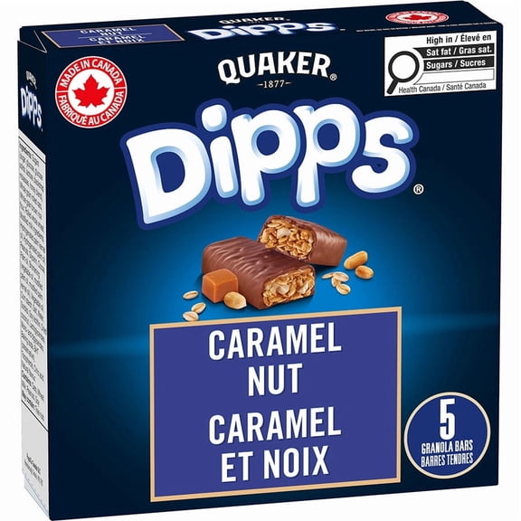 Quaker Dipps Barres tendres Caramel et noix