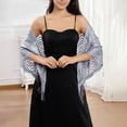 thumbnail image 3 of Elegant Lace Shawl Scarf For Bridal Wedding Evening Gown And Formal Party Versatile Triangle Wrap Wraps category, 3 of 3