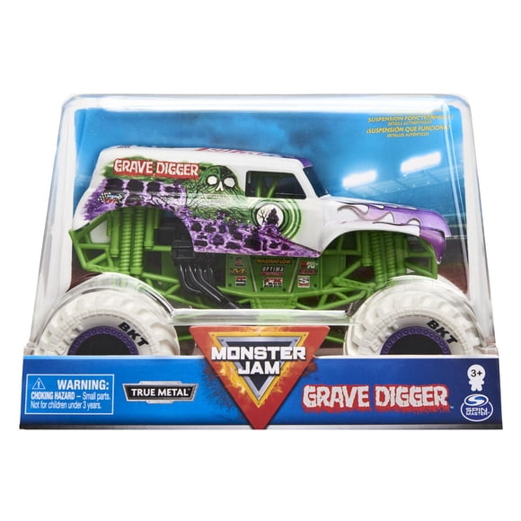 Monster Jam, Official Grave Digger Monster Truck, Collector Die-Cast Vehicle, 1:24 Scale