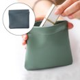 thumbnail image 2 of Leather Pouch Portable Waterproof Multipurpose Beautiful Leather Pocket Small Convenient Delicate Mini Bag Coin Purse Storage Girls Navy blue, 2 of 7
