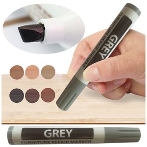 CGZQFEI Furniture Marqueurs Touch up,Furniture et bois marqueurs et Crayons Kit de réparation - 8 Types Crayons de cire en noir, érable, chêne, cerise, noyer et acajou