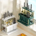 thumbnail image 1 of Sentmoon Rangement de Couteaux Étagères de Cuisine Porte-Couverts Multifonctionnel Support de Couteaux Intégré Étagère de Rangement de Cuisine Couteau Fourchette Cuillère Baguettes Étagère de Rangement Classifiée, 1 of 10