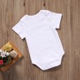 thumbnail image 4 of SUNSIOM Newborn Baby Romper Summer Cotton Letter Print Short Sleeve Jumpsuit, 4 of 6