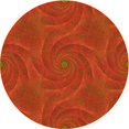 thumbnail image 1 of Ahgly Company Machine Washable Indoor Square Transitional Orange Red Orange Area Rugs, 3' Square, 1 of 7