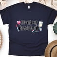 thumbnail image 1 of Medical Assistant Shirt | Stethoscope Syringe Healthcare Tee, Navy, Size 2XL, 1 of 6