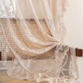 thumbnail image 2 of Lace Curtains 86 Inches Long Country Rustic Sheer Curtains for Living Room Bedroom Autumn Drapes Rod Pocket Light Filtering Lace Curtain for Dining Room Fall Decor, 55x86in, 2 of 5