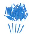 thumbnail image 4 of 50x Dart Shafts 2BA Darts Accessories with Protection Rings line throw pro 45mm Blue, 4 of 9