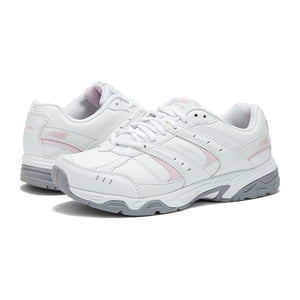 AVIA Women's Avi-Verge Sneaker, Bright White Pink/Silver/Steel Grey, 8 Medium US