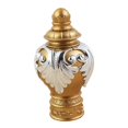 thumbnail image 4 of veasfak Curtain Pole Finials Flower Pattern Curtain Rod End for Kitchen Bedroom Home gold, 4 of 9