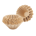 thumbnail image 2 of 300 Pcs 1-4 Cup Basket Coffee Filters Basket Filters Disposable Paper Coffee Filters for Home Office Use Brown, 2 of 8