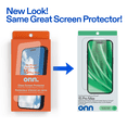 thumbnail image 3 of onn Corning Glass Screen Protector for iPhone® 15 Pro Max, Made with Durable Glass by Corning™ for Ultimate Drop & Scratch Protection, Includes Advanced Easy Application Tray, 3 of 8