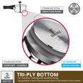 thumbnail image 3 of Sorrento Silver Stainless Steel Pressure Cooker With Outer Lid 2 Liters | Triply Base, Heavy Bottom, Induction Base, Gas Ready, 3 of 4