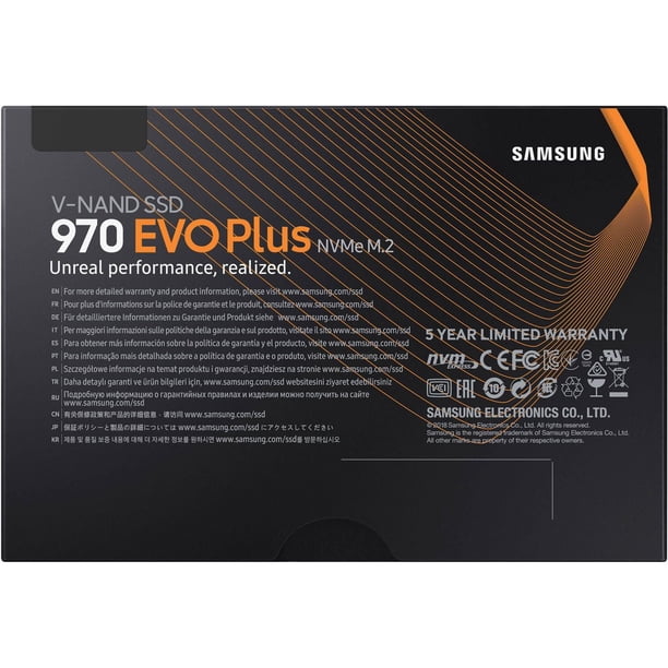 Samsung 970 EVO Plus 1TB M.2 NVMe Internal Solid State Drive