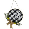thumbnail image 1 of Hello Sign Home Decor  Front Door  Wood Hanging Welcome Sign  for Farmhouse porch Wall, 1 of 5