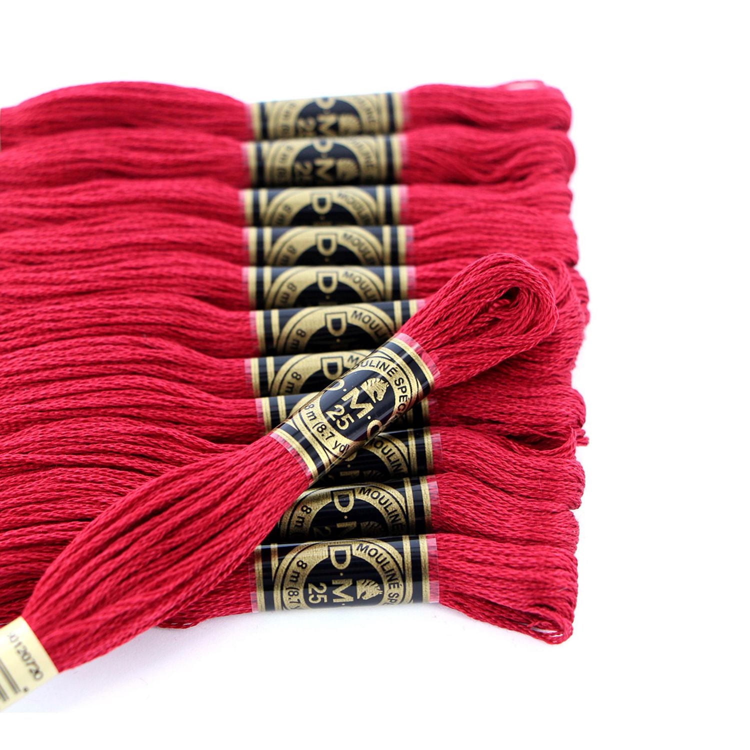 DMC coton 6 brins fil à broder, 8 m (8.7 yd), rouge
